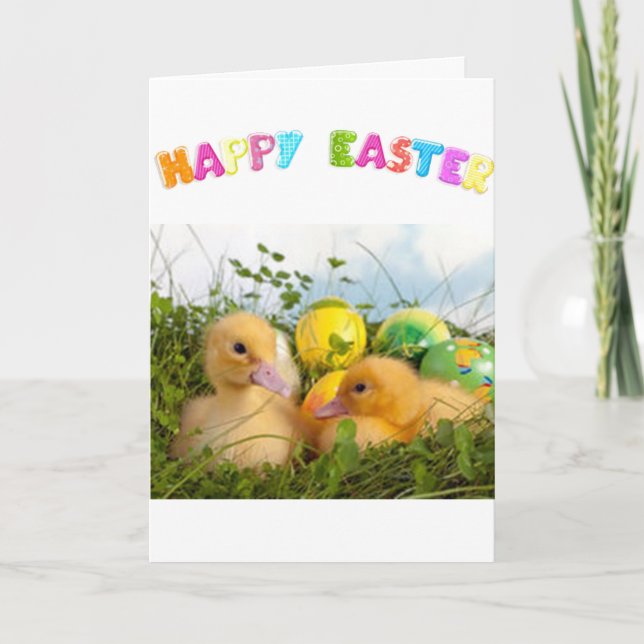 ***EASTER*** AND ***SPRINGTIME*** WISHES HOLIDAY CARD (Front)