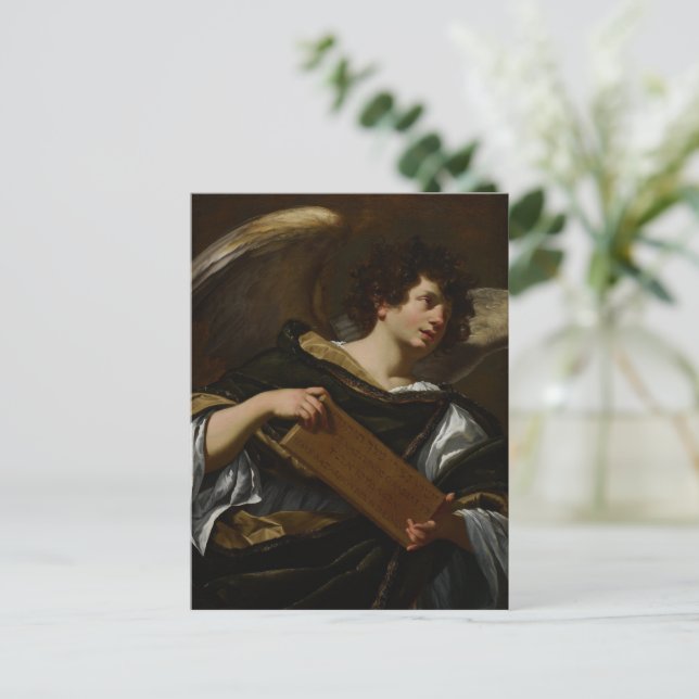 Easter Angel by Simon Vouet  Postcard (Standing Front)