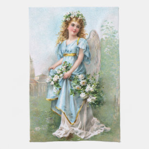 Easter Angel Tea Towel