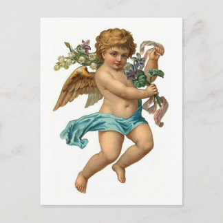 Easter Angel Vintage Easter Holiday Postcard