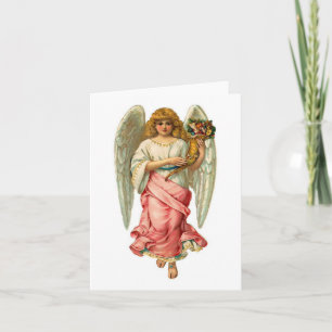 Easter Angel With Beautiful Wings Holiday Card