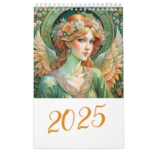 Easter Angels in Art Nuovo style 2025  Calendar