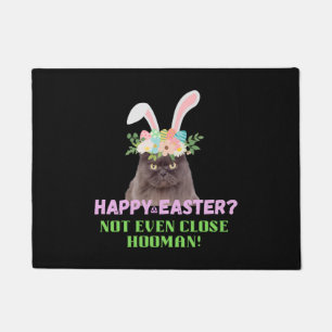 Easter Angry Cat Doormat