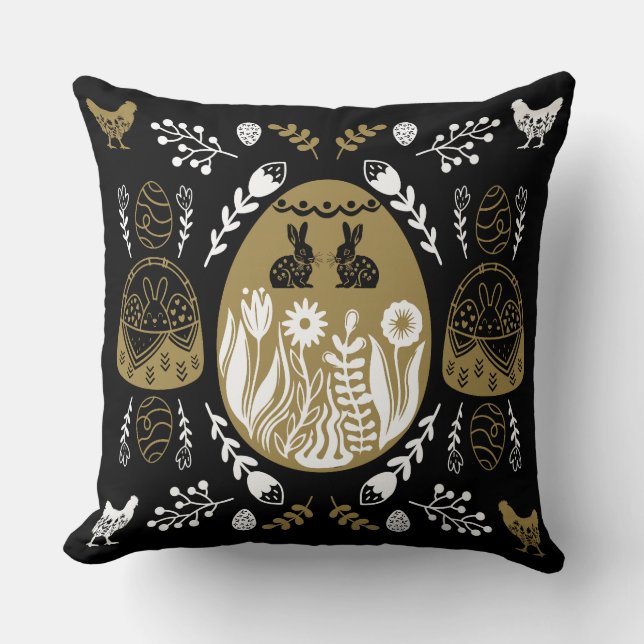 Easter April Holiday Gift Cushion (Front)