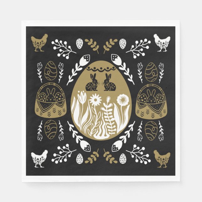 Easter April Holiday Gift Napkin (Front)