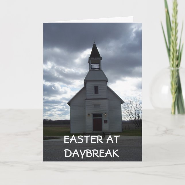 "EASTER AT DAYBREAK" - EASTER BLESSINGS for YOU Holiday Card (Front)