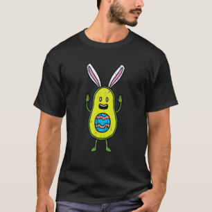 Easter Avocado Bunny Egg Funny Fruit Vegan Men Wom T-Shirt
