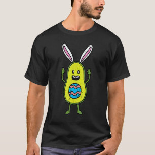 Easter Avocado Bunny Egg Funny Fruit Vegan Men Wom T-Shirt