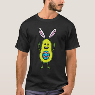 Easter Avocado Bunny Egg Funny Fruit Vegan Men Wom T-Shirt