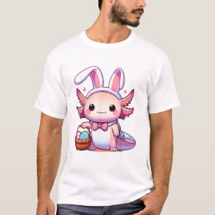 Easter Axolotl Bunny Ears Eggs T-Shirt