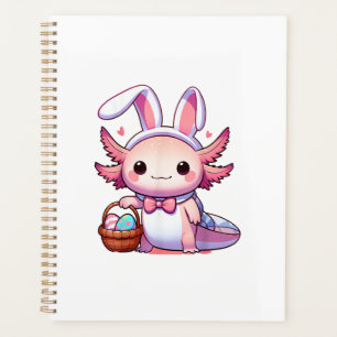 Easter Axolotl Bunny Ears Eggs T-Shirt Planner