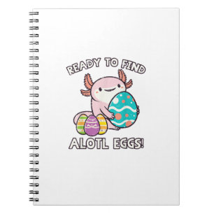 Easter Axolotl Ready To Find Alotl Eggs Hunt Boys  Notebook