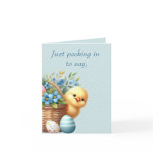 Easter Baby Animals Easter Folded Holiday Card