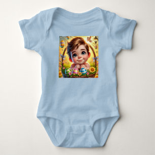 EASTER BABY BOY Decorated Eggs ~ Bodysuit