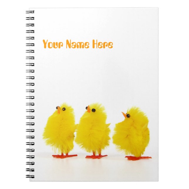 Easter baby chicks Notebook (Front)
