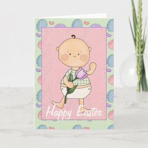 Easter Baby D1 Happy Easter Greeting Card