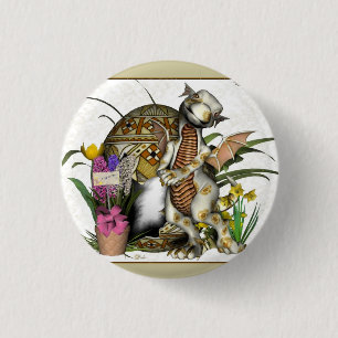 Easter Baby Dragon Badge/Button 3 Cm Round Badge