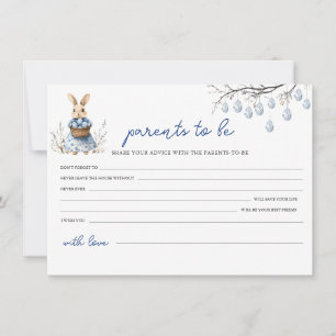 Easter Baby Shower Advice for the Parents Card