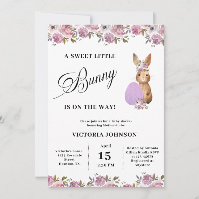 Easter Baby Shower Invitation (Front)