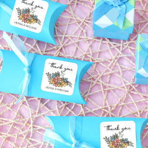 Easter Baby Shower Thank You Square Sticker