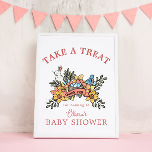 Easter Baby Shower Treat Favour Table Sign
