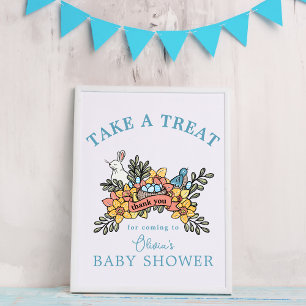 Easter Baby Shower Treat Favour Table Sign