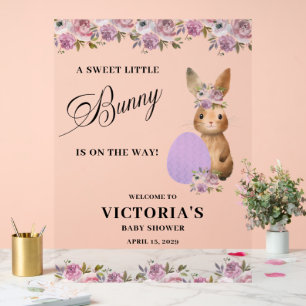 Easter Baby Shower Welcome Acrylic Sign
