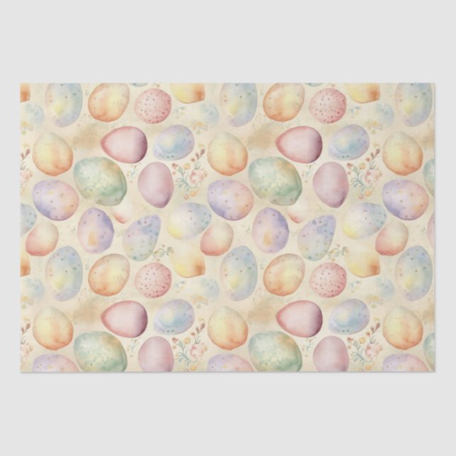 easter background with spring flowers, coloured eg tissue paper (Front)