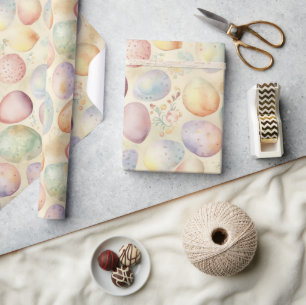 easter background with spring flowers, coloured eg wrapping paper