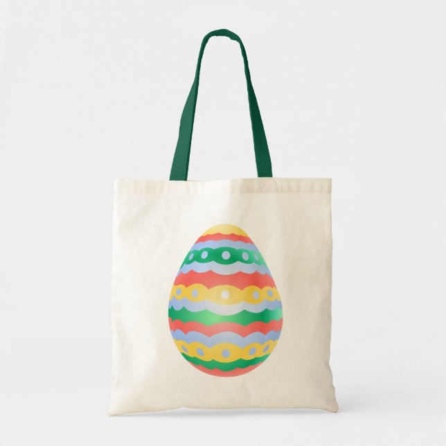 Easter Bag Tote Bag Easter Egg Art Shopping Bag (Front)