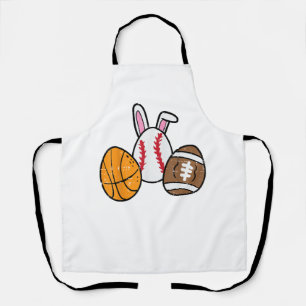 Easter Balls Basketball Baseball Football Boys Kid Apron