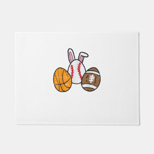 Easter Balls Basketball Baseball Football Boys Kid Doormat
