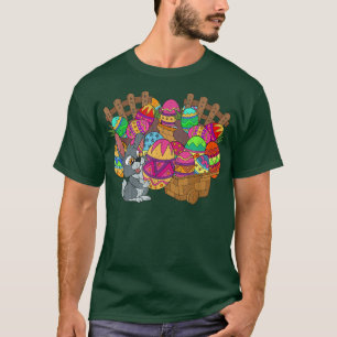 Easter Basket Cute Easter Eggs Bunny Rabbit Happy T-Shirt