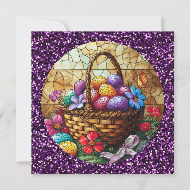 Easter Basket Easter Greeting Card (Front)