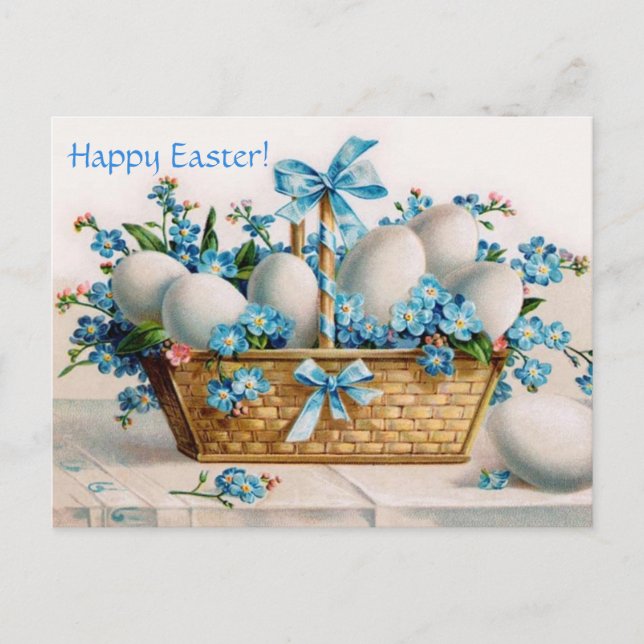 Easter Basket Holiday Postcard (Front)