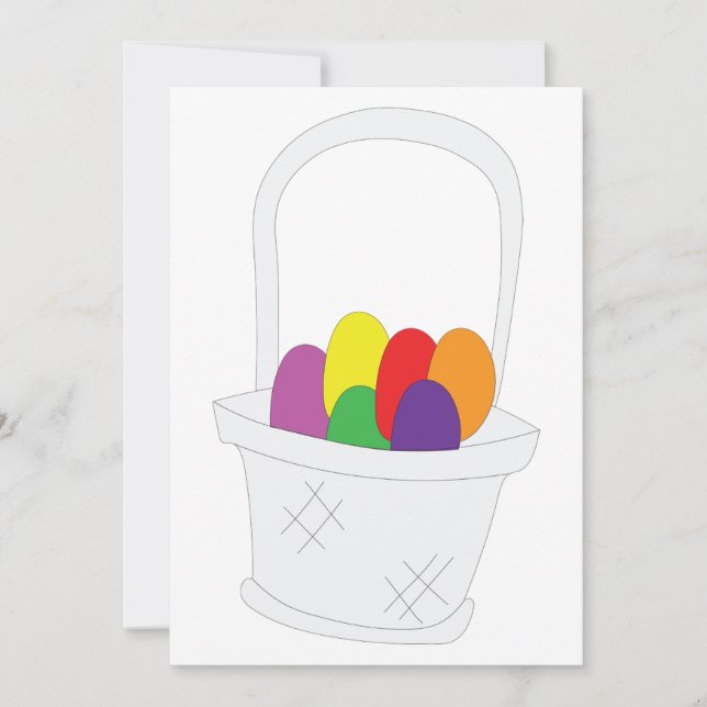 Easter Basket Invitation (Front)