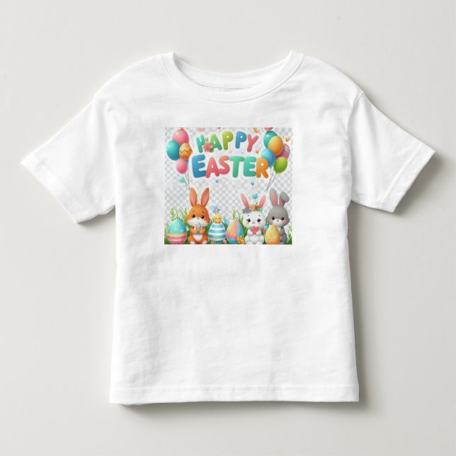  Easter basket kids tee (Front)