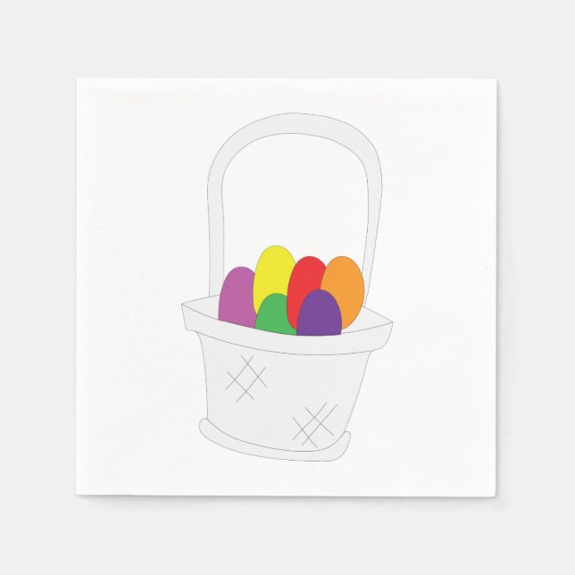 Easter Basket Napkin (Front)