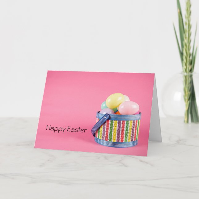 Easter Basket of Eggs Card (Front)