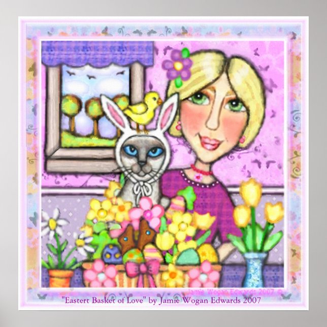 "Easter Basket of Love" Art Print (Front)