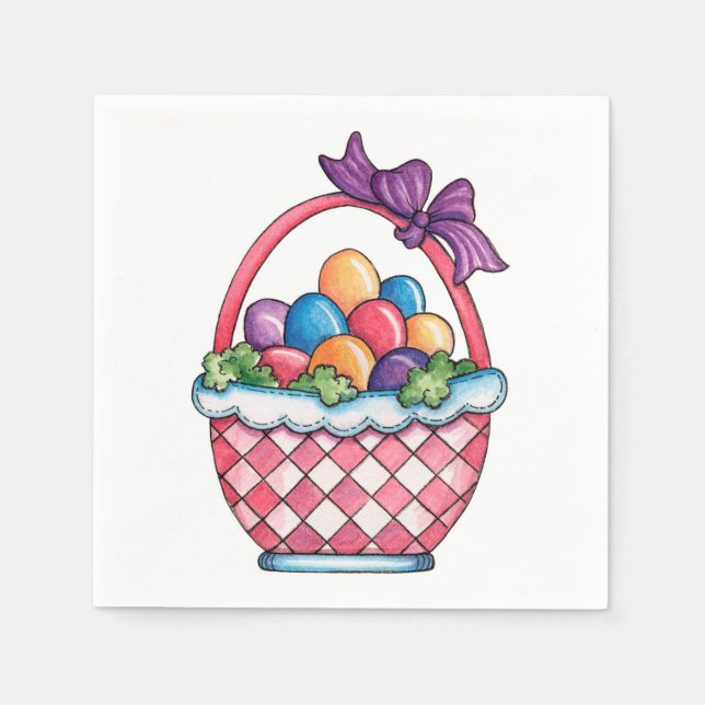 Easter Basket - Paper Napkins (Front)