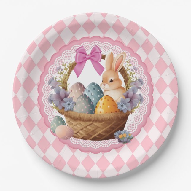 Easter Basket  Paper Plate (Front)