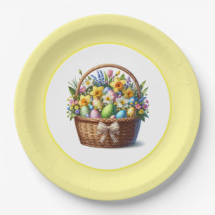 Easter Basket Paper Plate