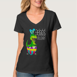 Easter Basket Stuffers Kids Cute T Rex Bunny Egg E T-Shirt