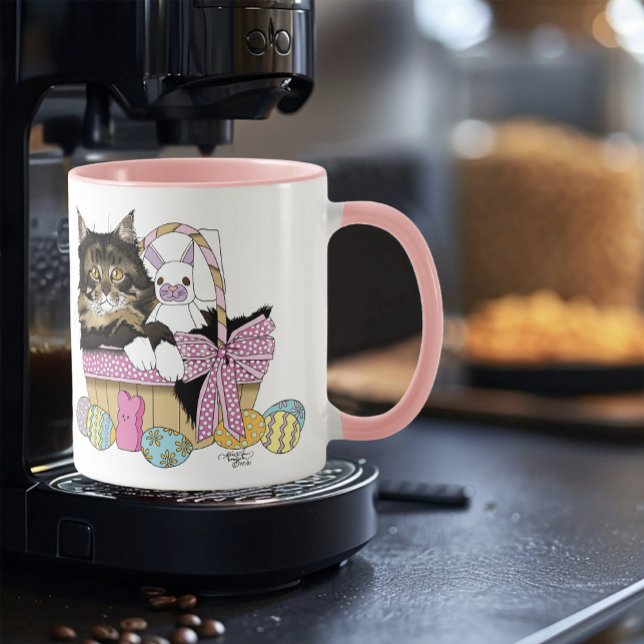 Easter Basket Tabby Kitten Mug (Creator Uploaded)