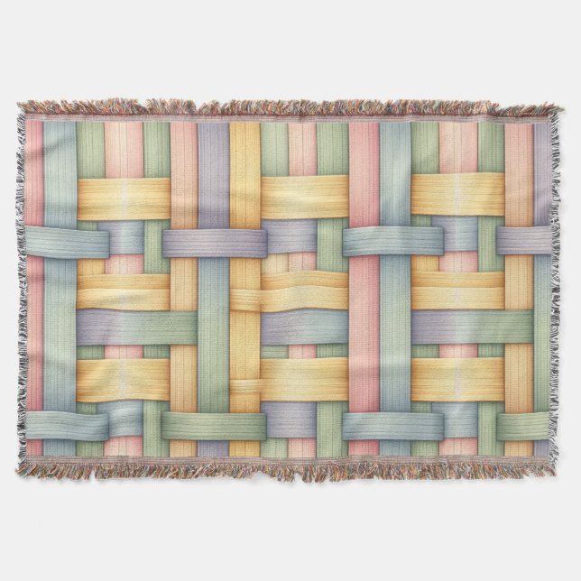 Easter Basket Throw Blanket (Front)