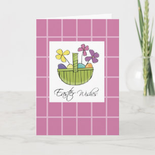 Easter Basket Wishes Holiday Card