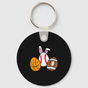 Easter basketball baseball football boys kid menEa Key Ring