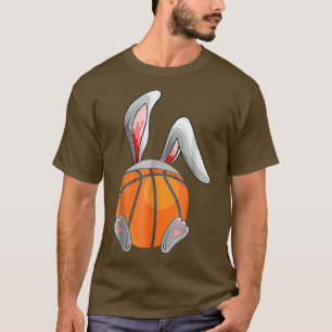 Easter Basketball Rabbit Bunny Easter Day Stocking T-Shirt