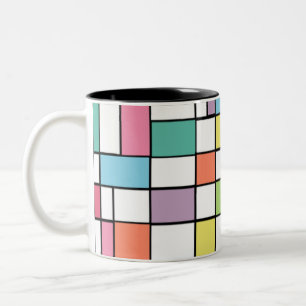 Easter Bauhaus Two-Tone Coffee Mug